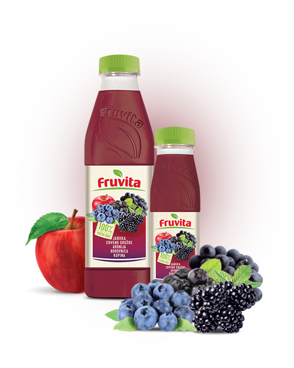 APPLE RED GRAPES  ARONIA BLACKBERRY BLUEBERRY 